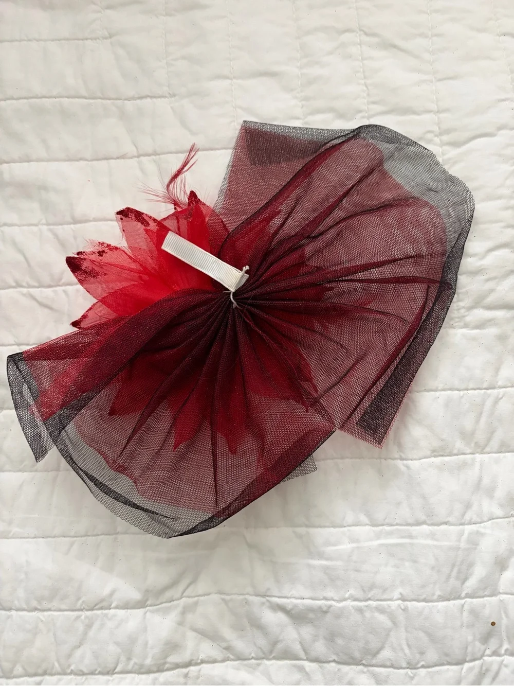 Weissman Red and Black Sequin Dance Costume SA